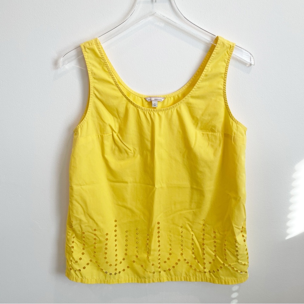 Gap Yellow Cut Out Sleeveless Tank Top Shirt